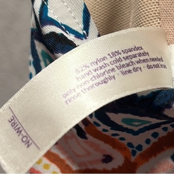 Swim by Cacique (Lane Bryant) Aztec Print Handkerchief Tankini Swim Top Size 24 - Picture 13 of 13